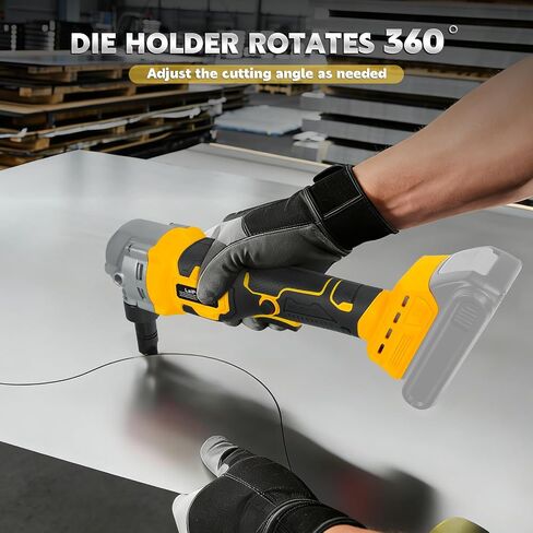 Cordless Metal Nibbler for Dewalt 20V Battery, 30000 RPM Brushless Nibbler Metal Cutter, Electric Nibbler with Assist Handle & 2 Blades for Metal Cutting, Stainless Steel and Aluminum(No Battery) in Kuwait
