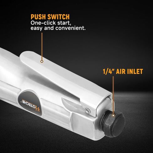 Hoteche Air Nibbler, 3600RPM Pneumatic Metal Cutter for 0.5-1.2MM Iron & Aluminum, Silver, Color Box Packaging in Kuwait