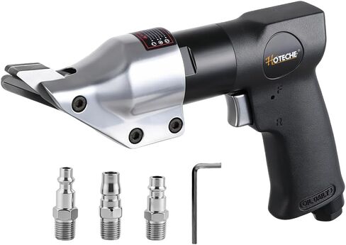 Hoteche Air Metal Shear, 1800BPM, 1.4mm Aluminum/1.2mm Sheet Metal Cutting, 3 Universal Fittings, Color Box in Kuwait