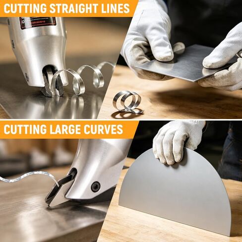 Hoteche Air Metal Shear, 1800BPM, 1.4mm Aluminum/1.2mm Sheet Metal Cutting, 3 Universal Fittings, Color Box in Kuwait