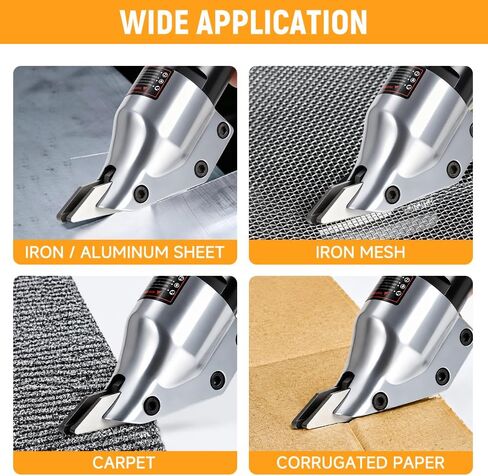 Hoteche Air Metal Shear, 1800BPM, 1.4mm Aluminum/1.2mm Sheet Metal Cutting, 3 Universal Fittings, Color Box in Kuwait