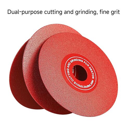 LOZLIN Tile Glass Cutter Diamond Saw Blades 4-1/2" for Angle Grinder, 7/8" Arbor，Dry Wet Cutting Disc for Porcelain, Glass, Ceramic, Marble, Stone-3 Packs in Kuwait