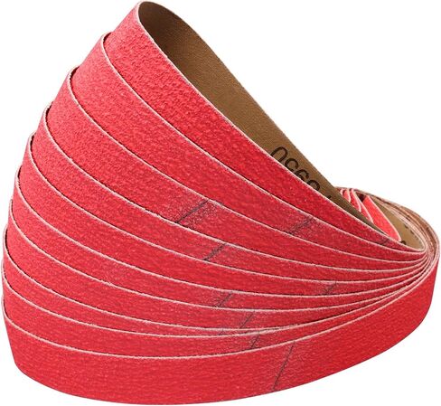 1 1/2 x 30 Inch Ceramic Sanding Belts 60 Grit, 10 Pack | for Pipe Tube Polisher Sander, for Metal Grinding, Knife Making in Kuwait