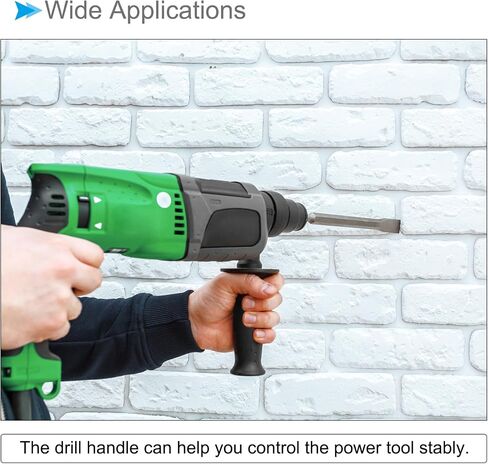 Adjustable Side Front Auxiliary Hammer Handle, 41-44mm Range Replacement Hammer Drill Side Handle - (Applications: for 13A Impact Drill) in Kuwait