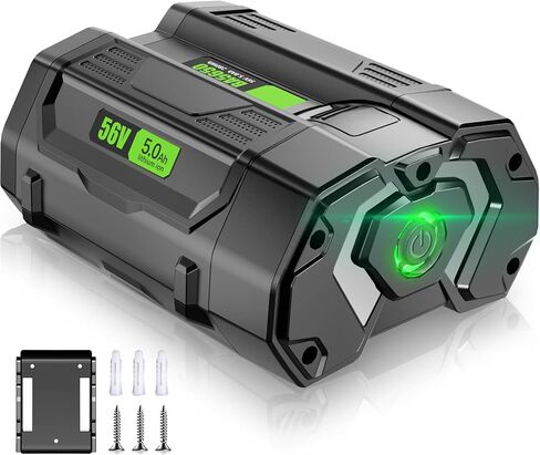 56V 5.0Ah Replacement Battery for EGO 56V Battery Power Tools, Compatible with EGO BA2800 BA4200 Lithium-ion Batteries for Lawn Mower, Blower, Trimmer, Hedge Trimmer, Chainsaw in Kuwait
