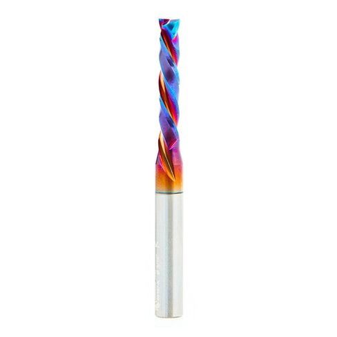 Amana Tool 46187-K CNC SC Spektra Extreme Tool Life Coated Mortise Compression Spiral 3/16 D x 1 CH 1/4 SHK 2-1/2 Inch Long 2 Flute Router Bit in Kuwait