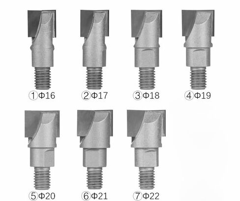 7pcs 10mm Shank Wooden Door Lock Slotting Cutter 16.5-22mm Tungsten Steel Woodworking Milling Cutter Tools Screw Thread in Kuwait