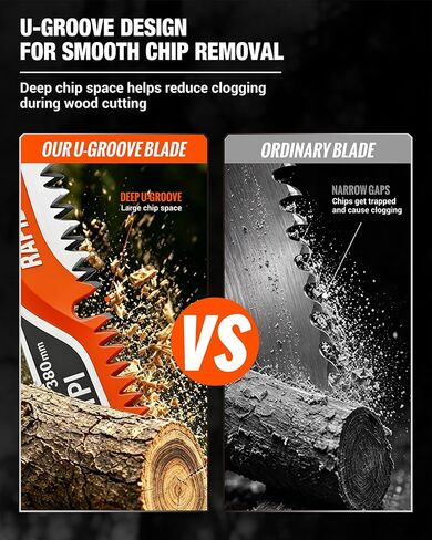 15 Inch Reciprocating Saw Blades, 5 Pack, 6TPI Japanese Teeth Arc Edge CR-V Steel Pruning Saw Blades for Tree Trimming and Wood Cutting, with Storage Case in Kuwait