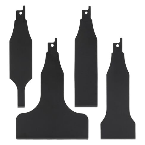 4pcs Reciprocating Saw Scraper Blade, High Carbon Steel Blades for Flooring, Paint & Glue Removal (10/30/50/100mm), Compatible with Most Saber Saws, Rustproof & Durable‌ in Kuwait
