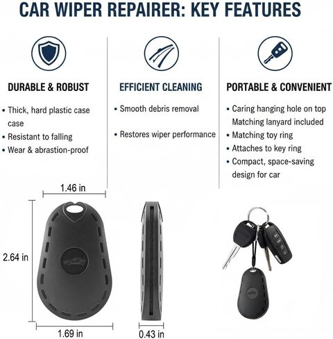 1pc Portable Car Wiper Repair Tool, handheld polisher to remove dirt, bird droppings and water marks. Scratch-safe for cars, motorcycles, RVs and boats. in Kuwait