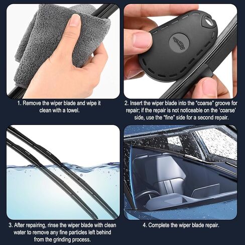 1pc Portable Car Wiper Repair Tool, handheld polisher to remove dirt, bird droppings and water marks. Scratch-safe for cars, motorcycles, RVs and boats. in Kuwait