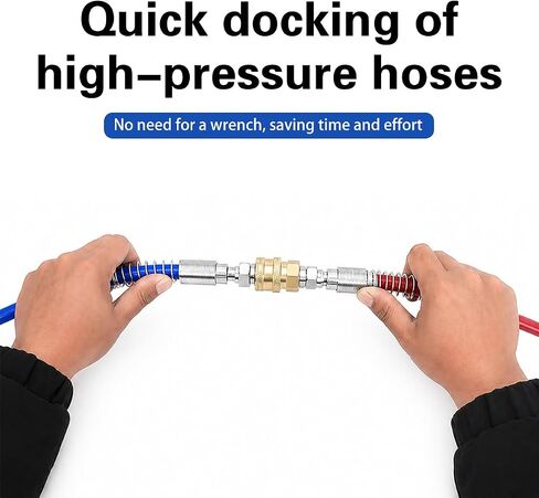 Airless Paint Sprayer Quick Connect Coupler 2-Pack, 1/4 Inch Stainless Steel or Brass Adapter, High Pressure Leak-Free Connector for Spray Gun Hose (Brass Finish) in Kuwait