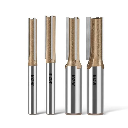 3-Flute Straight Router Bit Set 1/2" Shank 4-Piece in Kuwait