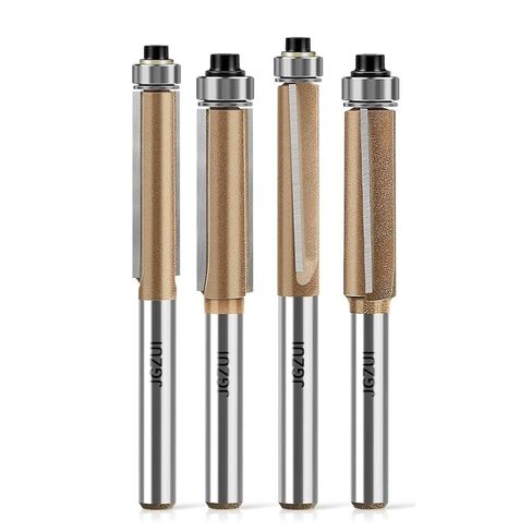 2-Degree Spiral Flush Trim Router Bit 1/4" Shank 1/4" C3 Carbide in Kuwait