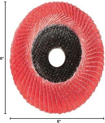 Metabo - Application: Steel/Stainless Steel - 6" Convex Flap Disc P60 CER (626488000), Flap Discs & Specialty Wheels in Kuwait