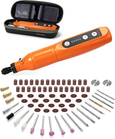 Mini Cordless Rotary Tool, 5-Speed Power Rotary Tool Kit with 68 Accessories, Small 3.7V Power Rotary Tools for Home DIY Crafts Engraving, Sanding, Polishing, Drilling, Grinding in Kuwait