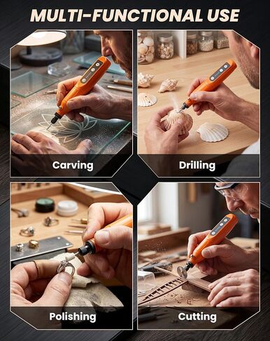 Mini Cordless Rotary Tool, 5-Speed Power Rotary Tool Kit with 68 Accessories, Small 3.7V Power Rotary Tools for Home DIY Crafts Engraving, Sanding, Polishing, Drilling, Grinding in Kuwait