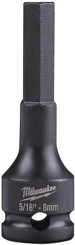 Milwaukee Electric - 5/16 Shockwave Lineman IMP 3/8 Drive HEX BIT SOC in Kuwait