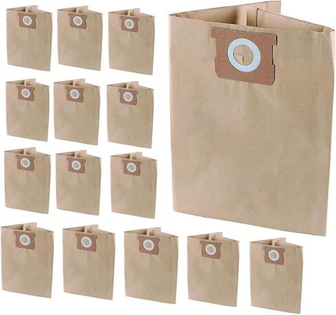 15 Pack DXVA19-4101 Vacuum Bags For DEWALT Shop Vac 6, 8, 9, 10 Gallon Wet/Dry, Replacement Disposable Filter Vacuum Bags for DeWalt DXV06P, DXV09P, DXV09PA, DXV10P, DXV10PL, DXV10S, DXV10SA, DXV10SB in Kuwait