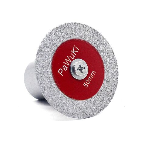 Mini Diamond Glass Cutting Disc - 5Pcs 2 Inch(50mm) Saw Blade and 1pc 5/8''-11 Flange for Glass Jade Marble Granite Artificial Stone Porcelain Tile Ceramic in Kuwait