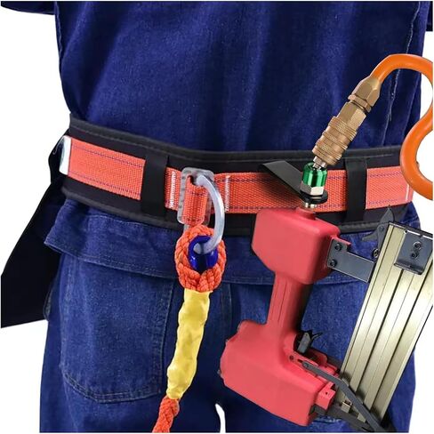 Yolass Pneumatic tool hook,1/4" NPT and 360° Rotatable L Air Rafter Hooks are Lightweight,Quick and Easy to Install for Air Blow Guns,Pneumatic Nail Guns,with Brass Joints,6-Piece in Kuwait