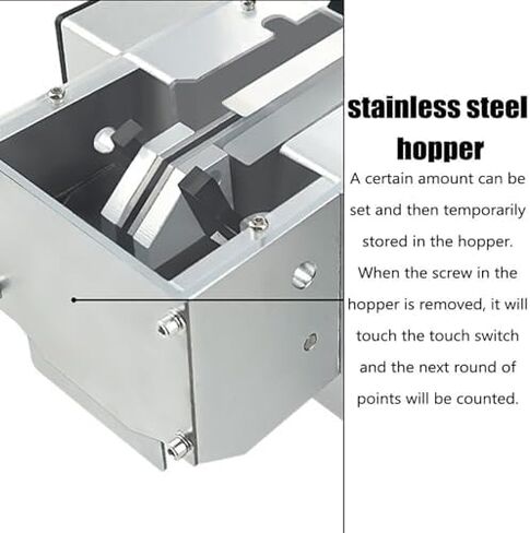 Electric Screw Counting Machine Automatic Screw Arranging with Stainless Steel Hopper, Adjustable Digital Feeder for 1-5mm Screws, Max Length 20mm, Fast & Efficient in Kuwait