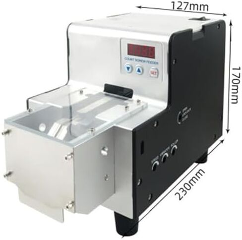 Electric Screw Counting Machine Automatic Screw Arranging with Stainless Steel Hopper, Adjustable Digital Feeder for 1-5mm Screws, Max Length 20mm, Fast & Efficient in Kuwait