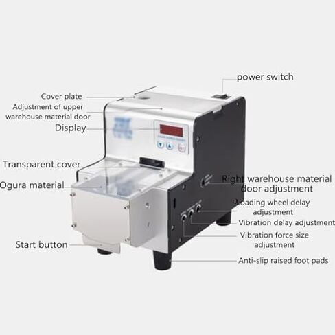 Electric Screw Counting Machine Automatic Screw Arranging with Stainless Steel Hopper, Adjustable Digital Feeder for 1-5mm Screws, Max Length 20mm, Fast & Efficient in Kuwait