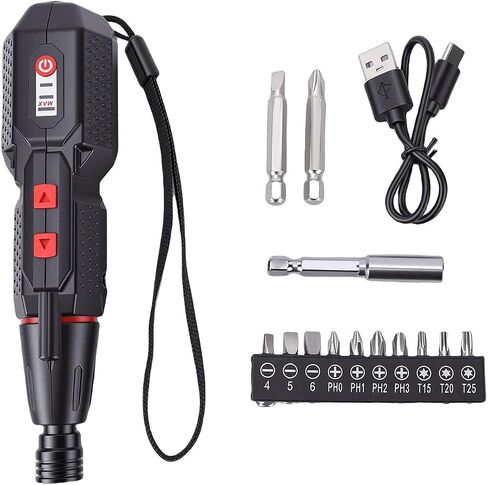 Generic Electric, 3 Torsion Settings 280RPM Rechargeable Cordless with LED Light, for Home Repair Furniture Bike Bracket Installation in Kuwait