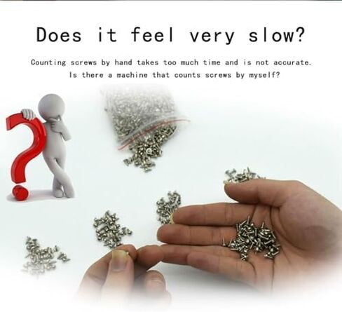 Portable Automatic Screw Counter Machine Digital Screw Counting Tool with Adjustable Track Width for Round and Flat Head Screws,for Efficient Assembly in Kuwait