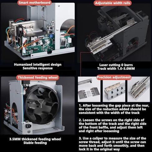 Adjustable Automatic Screw Feeder with Digital Display, 500cc Bin, 2 Screws/Second, for M1-M5 Screws, Efficient Fastening Solution for Professionals in Kuwait