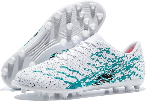 Unisex Lightweight Soccer Cleats Low Top Football Shoes | Lightweight men women soccer cleats for grass turf indoor outdoor football with flexible fit and breathable comfort in Kuwait