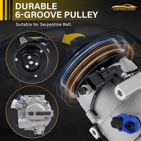 A/C Compressor with Clutch FIT Kia Forte 2019–2021 2.0L / FIT Forte5 2020–2022 2.0L – Replace 97701M7000 CO11598C in Kuwait