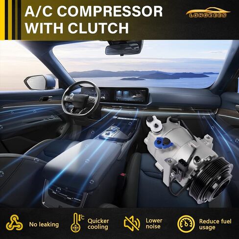 A/C Compressor with Clutch FIT Kia Forte 2019–2021 2.0L / FIT Forte5 2020–2022 2.0L – Replace 97701M7000 CO11598C in Kuwait