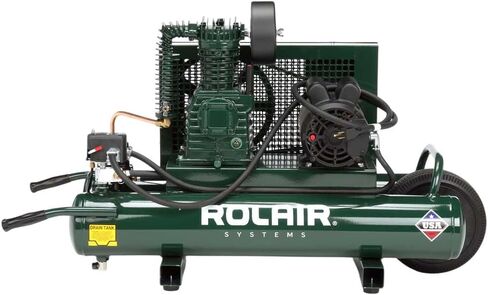 Rolair 1.5 Hp (115V), 7.3 Cfm@90Psi, 9 Gall Twin Tank Compressor (W/Dual Controls) in Kuwait