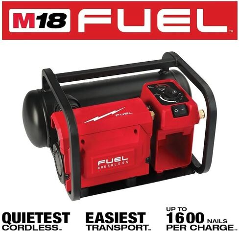 2840-20 for Milwaukee M18 18V 2 Gallon Portable Compact Quiet Compressor | Length 18.62 in Width 16.25 in Height 10.62 in in Kuwait
