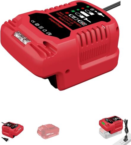 for Bauer 20V Battery Charger - Compact & Lightweight, 1/3 Smaller Than Original, Space-Saving Design for Travel (110V for Home Input) in Kuwait