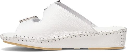 La Plume Women's, Jen Sandal White Rhinestone 36 M in Kuwait
