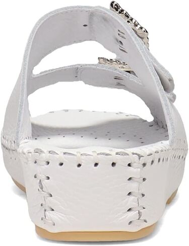 La Plume Women's, Jen Sandal White Rhinestone 36 M in Kuwait