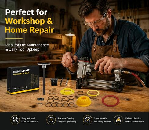 F350S O-Ring Rebuild Kit 500866 219224 402011 500407 501001 502104 ，Compatible with F350S F250S F325C Framing Nailers Replacement Parts Repair Parts，O-Ring Rebuild Kit in Kuwait