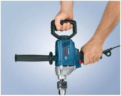 Bosch GBM9-16 9 Amp 5/8 Inch Easy to Operate Lower Vibration Magnesium Front Housing Mixer with D-Handle (Black Blue, ) (Renewed) in Kuwait