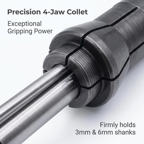 4Pcs 1/4" to 1/8" Collet Adapter Set for Die Grinder | 1/4" to 1/8" collet adapter set, 4pcs (2x 1/8" + 2x 1/4"), for die grinders & rotary tools, steel collets in Kuwait