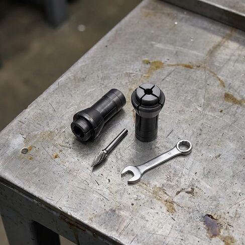 4Pcs 1/4" to 1/8" Collet Adapter Set for Die Grinder | 1/4" to 1/8" collet adapter set, 4pcs (2x 1/8" + 2x 1/4"), for die grinders & rotary tools, steel collets in Kuwait