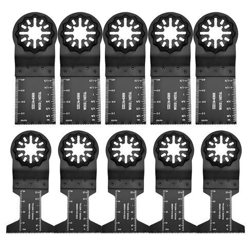 10PCS Oscillating Blades,Saw Blades Multitool Blades Set,Universal Metal,Plastic, Wood,Quick Multi-Tool Blade Oscillating Multitool Accessories in Kuwait