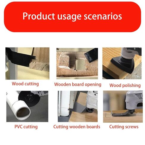 10PCS Oscillating Blades,Saw Blades Multitool Blades Set,Universal Metal,Plastic, Wood,Quick Multi-Tool Blade Oscillating Multitool Accessories in Kuwait