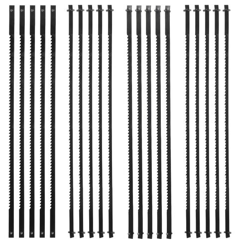 20 Pcs Coping Saw Blades 5.2 Inch Scroll Saw Blade Set 15/18 / 20/24 TPI High Carbon Steel Between Pins Wood Cutting Jig Saws Blades Replacement Pin End Saws Blade for Wood Plastic Cutting in Kuwait