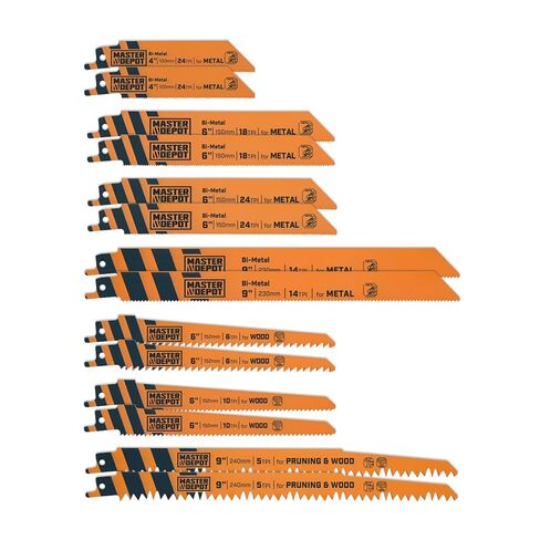 25-Piece Bi-Metal Reciprocating Saw Blades Set, 6 Inch Saw Blades for Metal Cutting,Compatible with DeWalt, Milwaukee & More in Kuwait