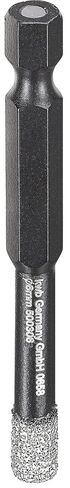 KWB Diamond Tile Hole Drill Bit for Drills Holesaw with E 6.3 Shank Diamond Drill Bit Diameter 6 mm in Kuwait