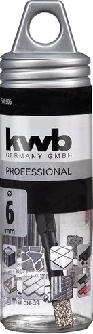 KWB Diamond Tile Hole Drill Bit for Drills Holesaw with E 6.3 Shank Diamond Drill Bit Diameter 6 mm in Kuwait