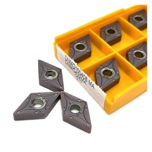 High Toughness Turning Blade Machine Accessories 10PCS DNMG150404-MA DNMG150408-MA 15TF 6020 735 Hard Alloy External Turning Tool Lathe Tools(DNMG150408-MA 15TF) in Kuwait